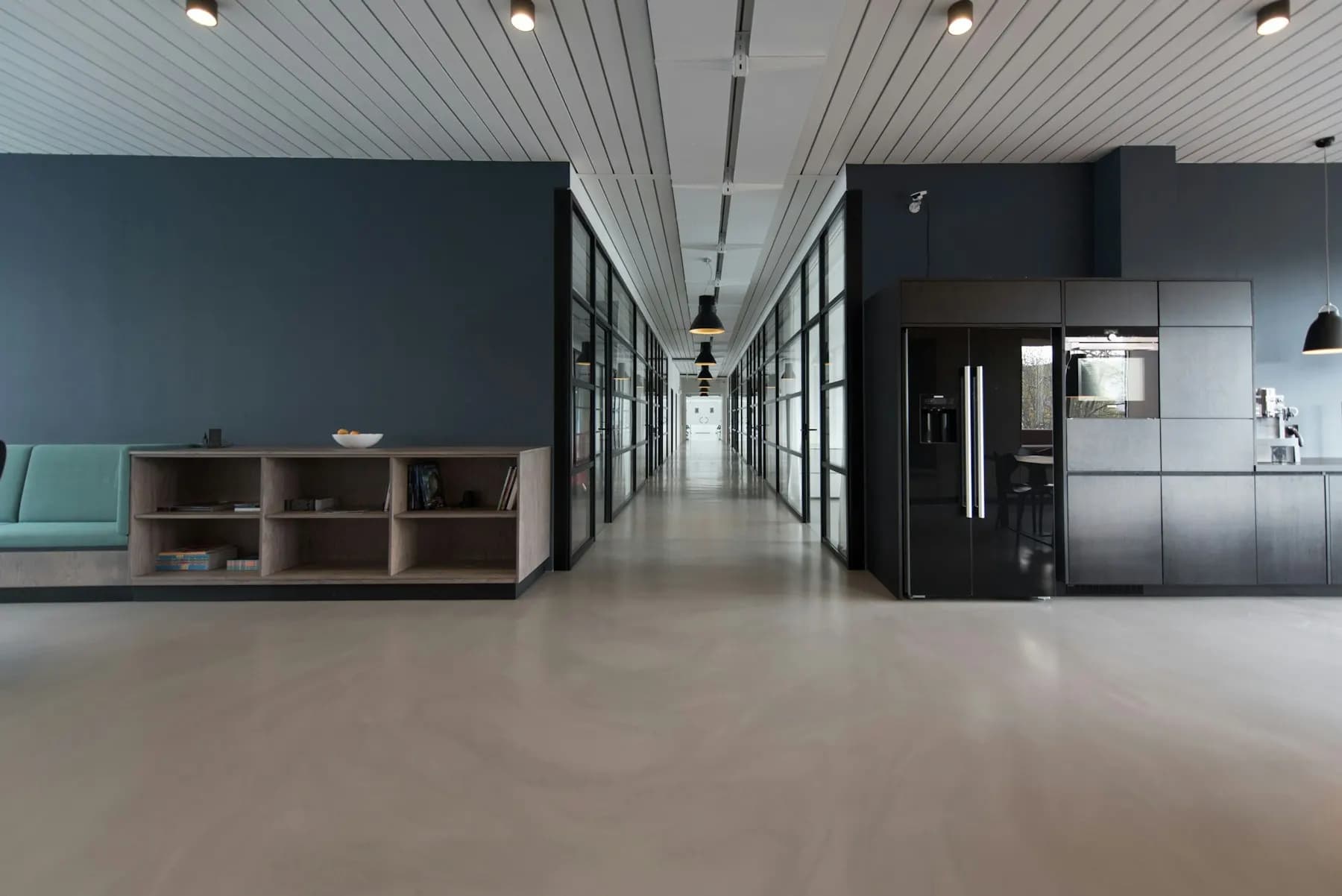 Modern office environment for business communication and consultation