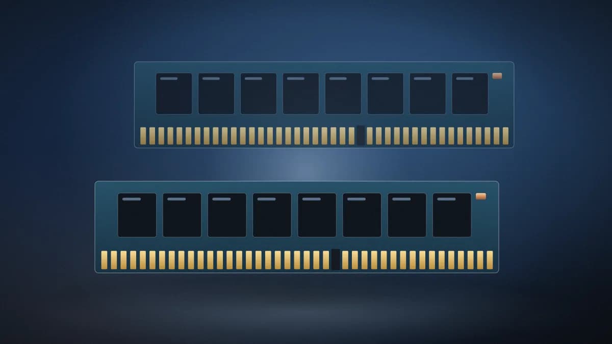 Computer memory module with contacts and chips