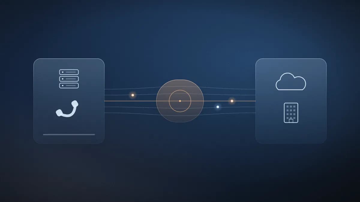 Business phone system linked to the carrier network through multiple voice channels