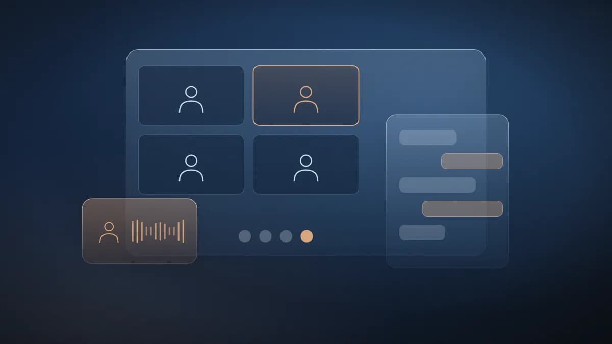 Video meeting, chat and call panels combined in one collaboration workspace